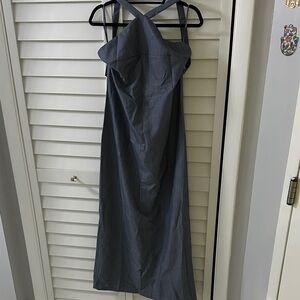 Elegant Gray denim Women's Dress